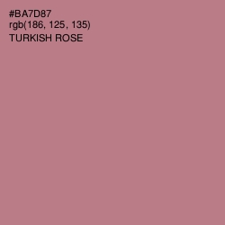 #BA7D87 - Turkish Rose Color Image